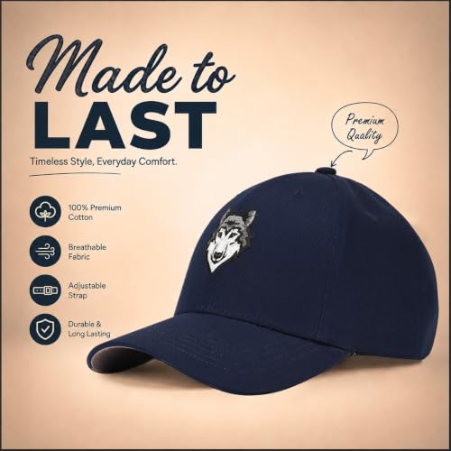 Image of Feathers Cotton Cap for Men & Women | Adjustable Baseball Unisex Caps | Breathable Outdoor Running, Gym & Travel Hat | Styles Cap for Men