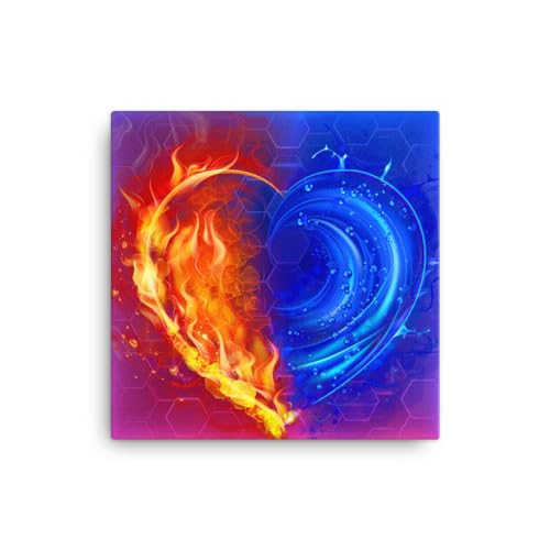 Tableau Amour Love Coeur pour une ambiance chaleureuse et poétique