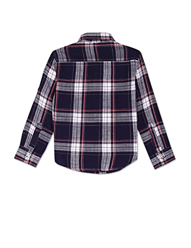 Image of U.S. Polo Assn. Kids Regular fit Tartan Checks Cotton Long Sleeves Casual Shirts
