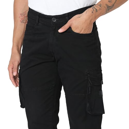 Image of Spykar Men's Regular Cargo Pants