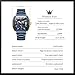 OLEVS Blue Face Luxury Large Square Men’s Watch Stainless Steel Dress Waterproof Classic Watches for Men Fancy Chronograph Analog Watch Men Adjustable Fashion Business Original Quartz Wristwatches.