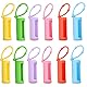 12 StüCk 10Ml Silikon Roller Flaschenhalter SchutzhüLle FüR ÄTherische ÖLe, Bunte Farben, Ideal FüR Reisen, Camping Und Alltag