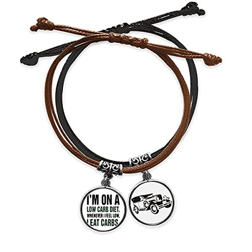 Bracelet main chaîne de luxe en cuir noir et vert anglais tressé