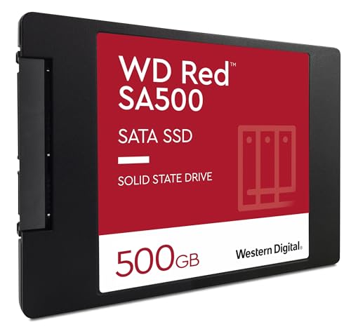 Image of Western Digital 500GB WD Red SA500 NAS 3D NAND Internal SSD - SATA III 6 Gb /s, 2.5 inch /7mm, Up to 560 MB /s - WDS500G1R0A (Pack of 10)
