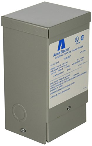 Acme Electric T181057 Buck-Boost Transformer, 1 Phase, 60 Hz, 0.25 kVA, 120V x 240V Primary Volts, 16V/32V Secondary Volts
