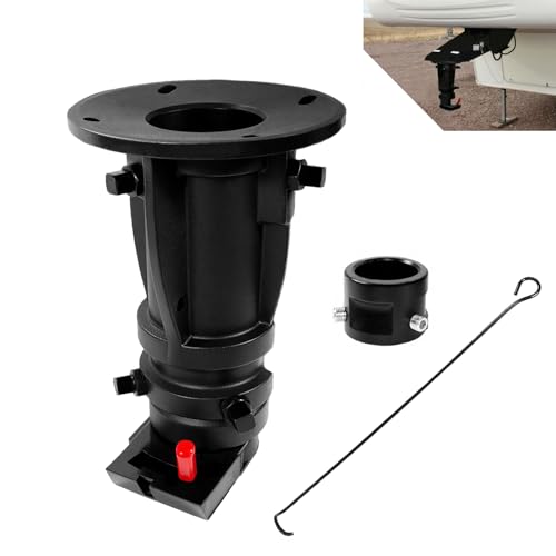 C5G1216 5th Wheel to Gooseneck Adapter 12-16 Adjustable Cushioned Fifth Wheel to Gooseneck Towing Capacity 20000 Lbs
