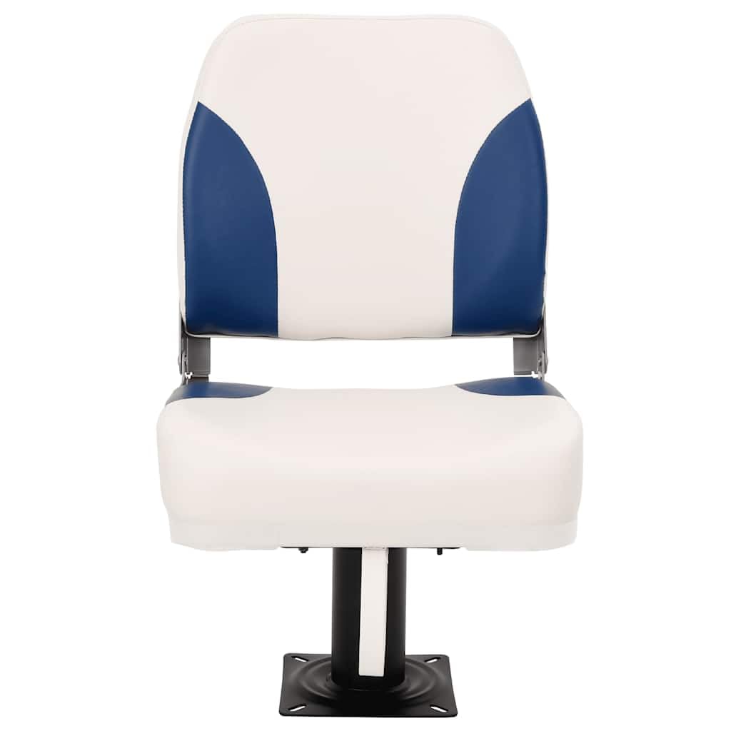 Set di sedili pieghevoli per barca, 41 x 36 x 48 cm, in PVC e poliuretano, console in acciaio, portata 100 kg, schienale pieghevole per accessori per barche a vela e attrezzature per barche a