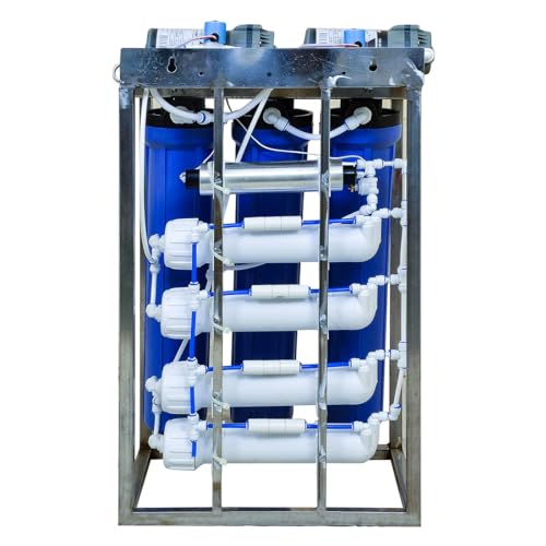 Image of AquaDart 50 LPH Commercial Ro + Uv Protection RO Water Purifier Plant Stainless Steel With High Tds Membrane And Auto Shut Off + Tds Adjuster (50 litre)