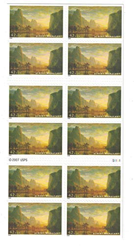 YOSEMITE VALLEY - ALBERT BIERSTADT #4346 Booklet of 20 x 42¢ US postage stamps