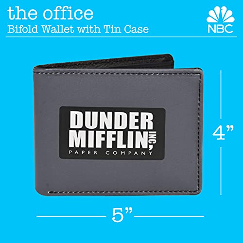 Concept One The Office Bifold Wallet In A Decorative Tin Case, Multi #TOP4