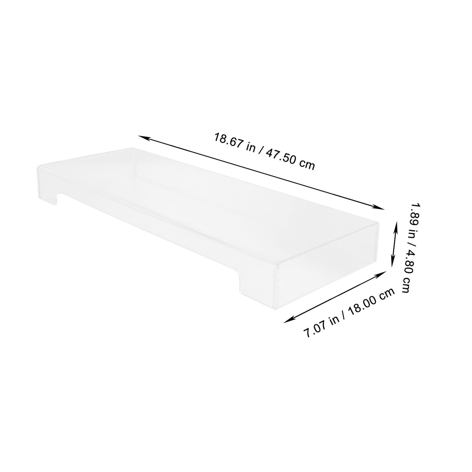 Funda Protectora de Acrílico para Teclado Ordenador, Cubierta Resistente al Agua y Polvo, Estuche Transparente para Uso Diario en Oficina y Hogar