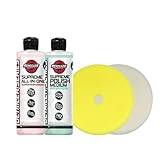 Renegade Products Basic Paint Correction Kit – Includes Medium Compound, All-in-One Sealant, Yellow & White Foam Pads – Fixes Swirls, Oxidation & Fading