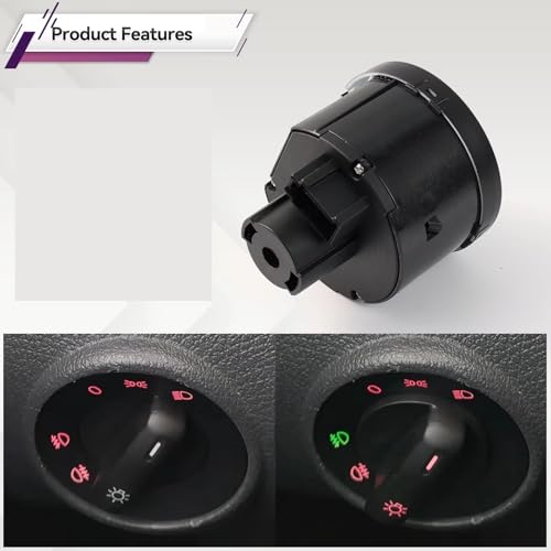 Interruptor de faros para VW Golf y Passat Variant 2005-2014 mando luces 3