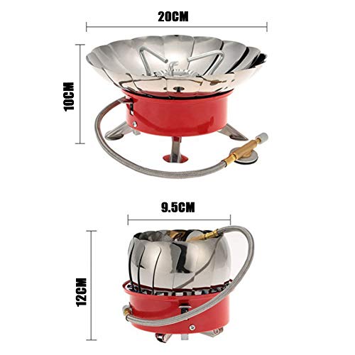 Brasero gaz propane portable et réchaud de camping compact avec sac