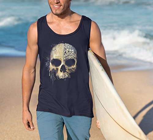  Neverless Herren Muscle-Shirt_bedruckter Totenkopf_Seinelier
| Neverless Herren Tank-Top_Totenschädel_print_Gym
| Never