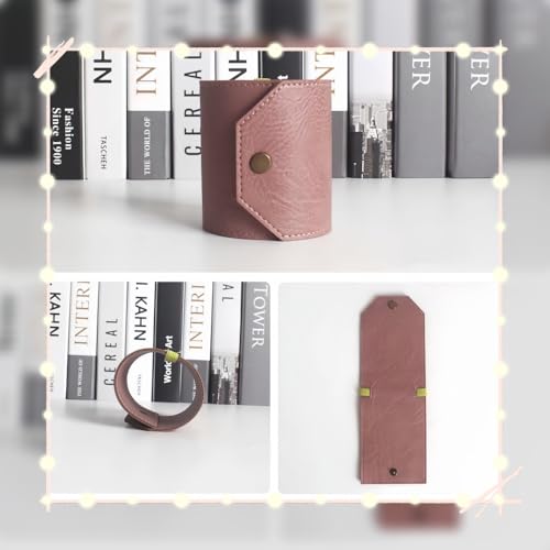 The Cash Wrap Wallet,Leather Money Organizer with Elastic Straps, Quick Access Bill Holder, Minimalist Cash Stuffing Pocket Wallet for Men & Women (Gray)3