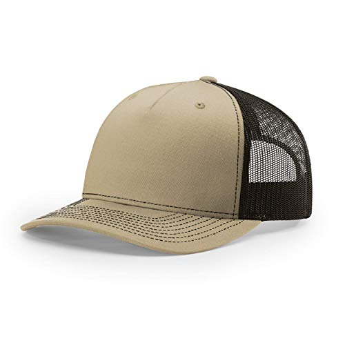 Image of Richardson 112P Patterned Snapback Trucker Hat - Custom Leather Patch Hat | No Minimals | Volume Tiered Pricing