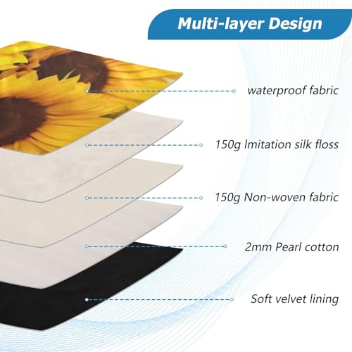 Funda para portátil con girasoles 13-14 pulg impermeable miniatura 4