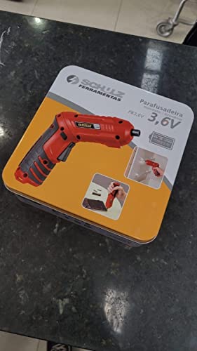 PARAFUSADEIRA A BATERIA 3,6V / CARREGADOR BIVOLT - SCHULZ