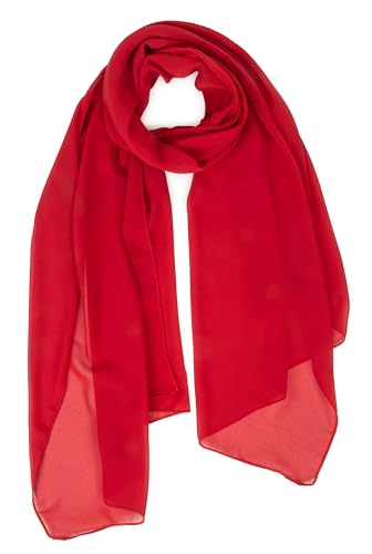 Women Lightweight Chiffon Scarf Breathable Solid Color Long Fashion Scarves Sun-proof Shawls Wrap