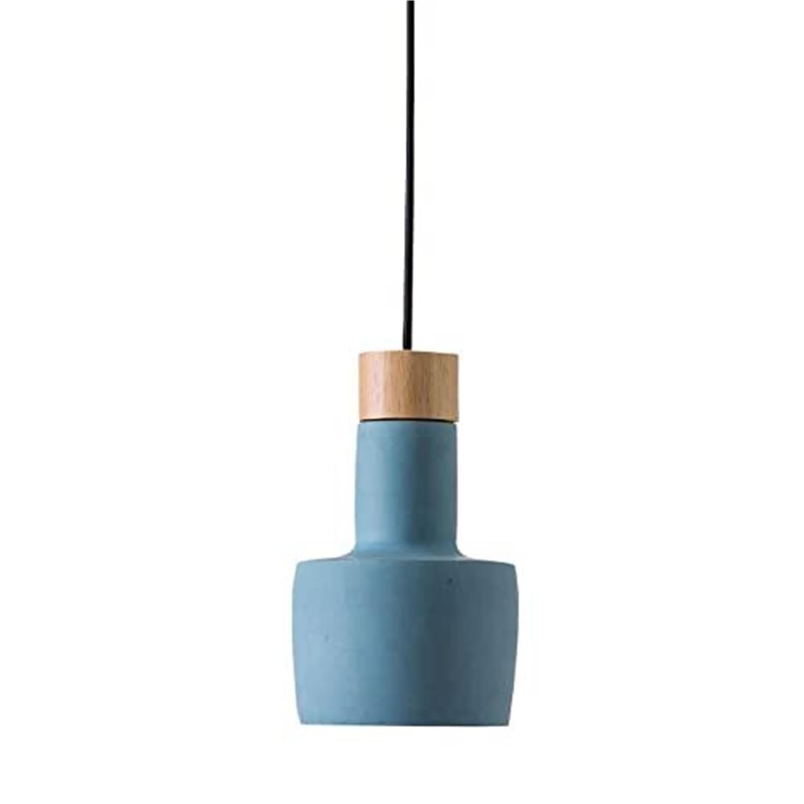 KBUUKYYXouy Nordic Minimalist Modern Macaron Gray Cement Pendant Lamp Chandelier Hanging Lighting Ceiling Fixture E27 for Bedside Dining Room Living Decor(Blue)