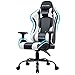 GTPLAYER Sedia da Gaming Ufficio Scrivania Poltrona Ergonomica Sedie Gaming Girevole, Altezza Regolabile e Supporto Lombare Bianca