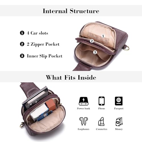 Image of INICAT Lightweight Small Crossbody Sling Bag for Women | Mini Travel Purse,Multi-pocket with Card Slots,Durable Vegan Leather,Everyday Carry