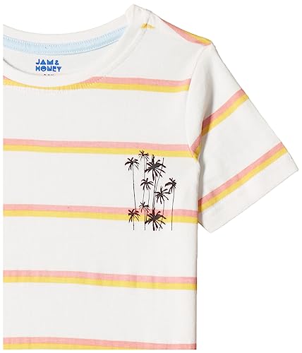 Image of Amazon Brand - Jam & Honey Boys 100% Cotton Printed Half Sleeves T-Shirt | Age 2-12 Years