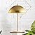 JONATHAN Y JYL1071A Ella 20.7" Dome Metal with Marble Base LED Table Lamp Classic Glam Bedside Desk Nightstand Lamp for Bedroom Living Room Office College Bookcase LED Bulbs Included, Gold Leaf/White