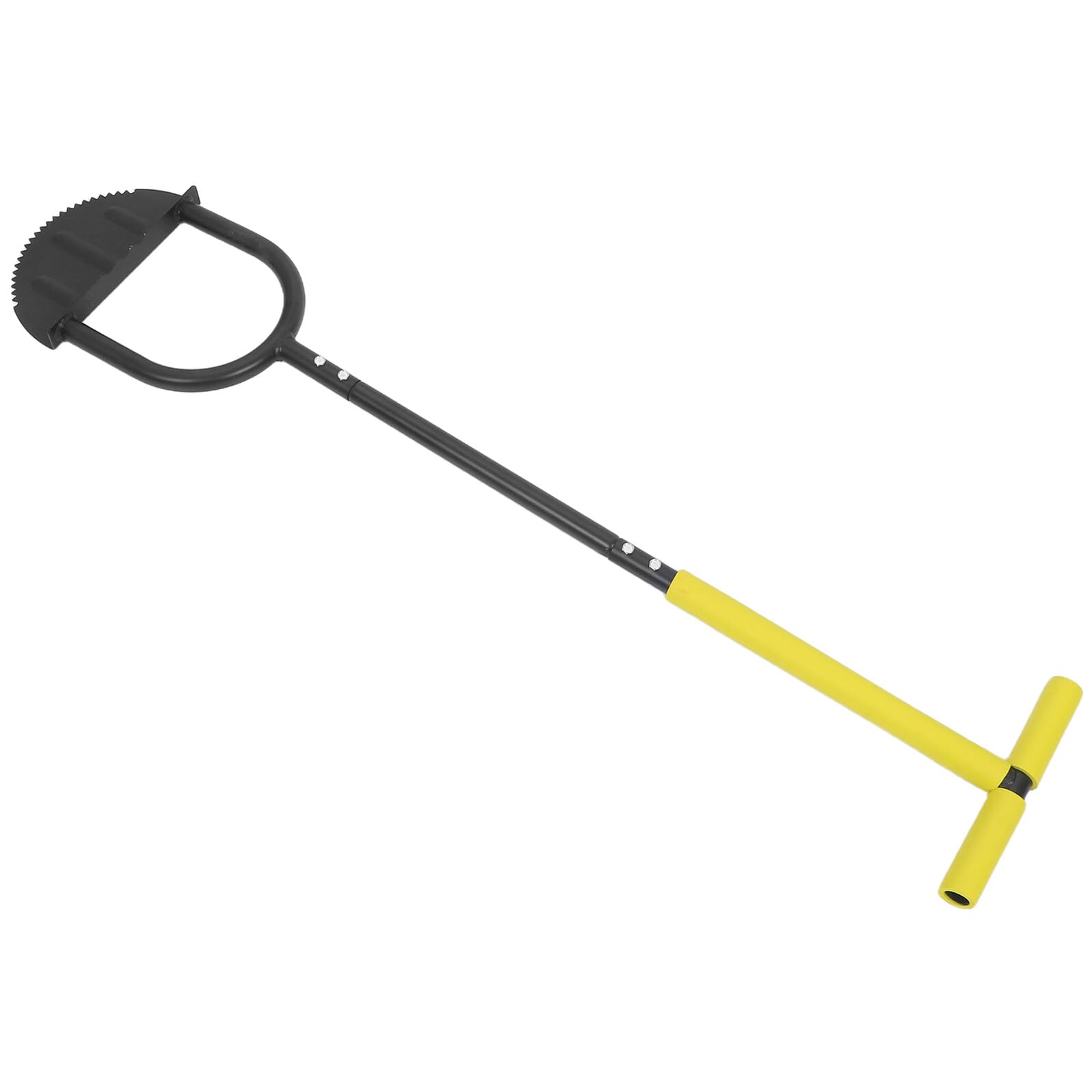 jojofuny Herramienta Aireadora Manual con Mango en T y Borde Dentado para Aflojar Tierra Dura, Cultivador de Césped Resistente y Ergonómico para Jardinería en Huertos y Patios, Uso Todo