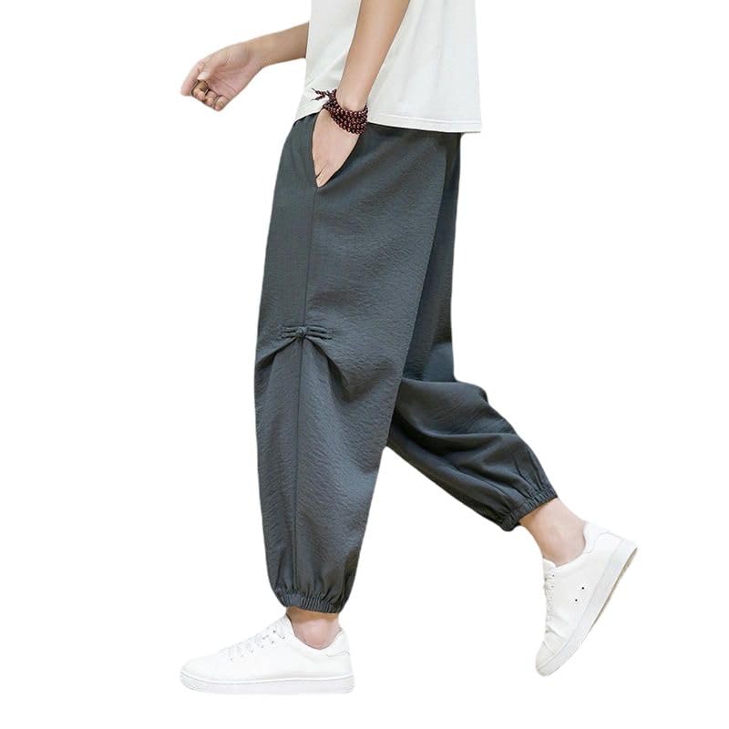 Pantalon de jogging court ample fuselé avec cordon de serrage