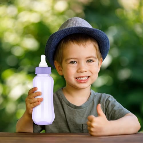 image for Norme 36 Pcs Baby Shower Bottles 9.5 oz Plastic Baby Bottles Chug Show