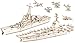 Produktbild Playtastic 3D-Holzpuzzle Kinder: 3er-Set 3D-Bausätze Marine-Schiffe & Luftflotte aus Holz, 233-teilig (3D-Modelle)