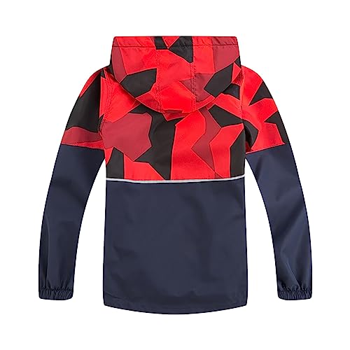 Little Child Outdoor Breathable Fleece Cardigan Zipper Jacket Pieced Color Punching Jacket Long Sleeve Sweatshirt3