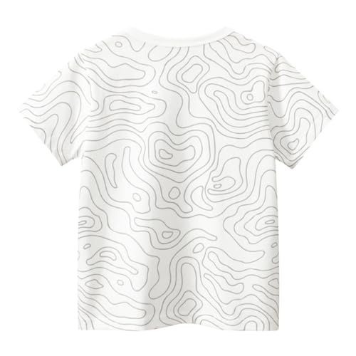 Image of KISBINI Toddler Boys Summer Clothes Set Hawaiian Cotton T-Shirt and Shorts Set Dinosaur Sharks Clothing Set