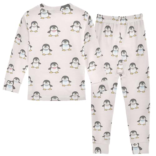 Arctic Animals Cute Penguin Matching Pajamas 2 Piece Pj 18 Months Holiday Pajamas Long Sleeve Top and Pants2