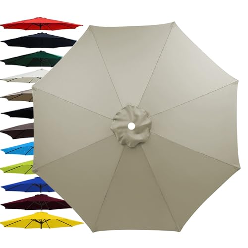ORANGES Outdoor Umbrella Replacement Canopy, 6.5ft/7.5ft/9ft/10ft Parasol Replacement Top Cover for 6/8 Ribs, Replacement Canvas for Garden Backyard Pool Patio Sunumbrella