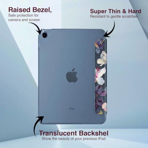 Image of MOCA Case for 10.2 inch iPad 9th 8th 7th Gen 10.2 inch iPads 2021 2020 2019 Launch A2603 A2604 A2605 A2270 A2428 A2429 A2430 A2197 A2198 A2200 Flip Cover (Hibiscus, 10.2 inch iPad 9th 8th 7th Gen)