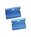 Storage box with hinged lid, blue, 50 x 1.5/2.0 mL (142 x 80 x 46 mm) - R7901 - EACH