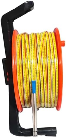 Electric Water Level Meter, 10-300m Depth Gauge with Steel Ruler & Probe, Groundwater Measuring Instrument for Accurate 100m (328ft) Depth Measurement