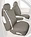 Covercraft Custom-Fit Front Bucket SeatSaver Seat Covers - Polycotton Fabric, Misty Grey