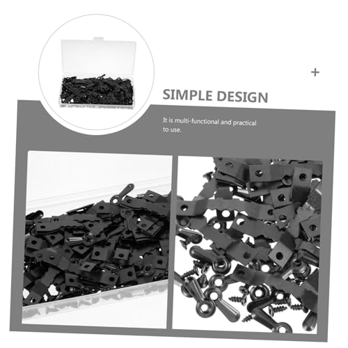 Image of 1set Metal Picture Frame Turn Button Fasteners Screws Photo Frame Hardware for Hanging Pictures Projects Backing Clips