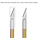 BBTO 4 Pcs Craft Knife Hobby Knife with 40 Pieces Stainless Steel Blades Kit for Cutting Carving Scrapbooking Art Creation(Yellow, Red, Blue, Rose Red)