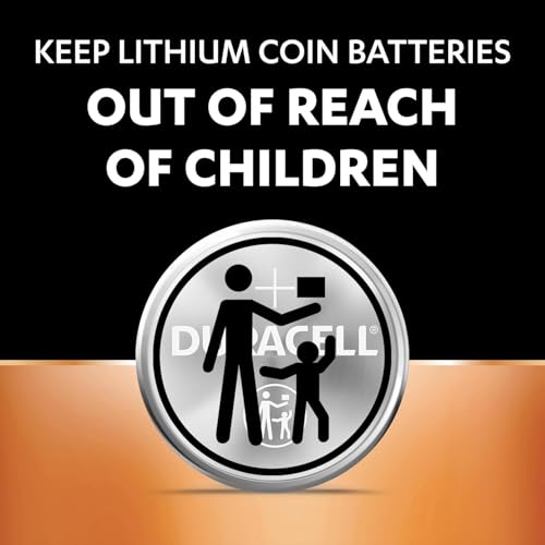 Image of Duracell CR2032 Lithium Coin Battery, Pack of 10, Specialty Devices, Child Resistant Packaging, Electronic car Keys, Scale