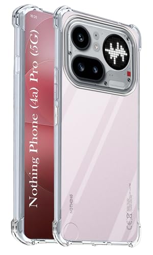 Image of Jkobi Shockproof Crystal-Clear Back Cover for Nothing Phone 4A Pro 5G (Anti Yellow Case | Drop & Camera Protection | Hard Polycarbonate)