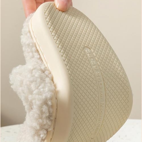 Premium Comfort Thermal Cute Furry Bear Non Slip Women's Fuzzy House Slippers Indoor Soft Warm Kawaii Shoes3