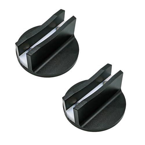 Image of Universal Magnetic Large Slotted Jack Pad Adapter for Floor Jack -Aluminum Jack Puck Pinch Weld Frame Rail Adapter for Most Cars & Trucks (1, Black)