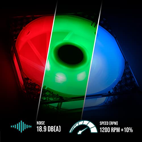 Bitfenix Spectre Pro 120Mm Rgb (4 Pin 12V) Pc Gaming Case Fan With Controller 3 Packs #TOP2