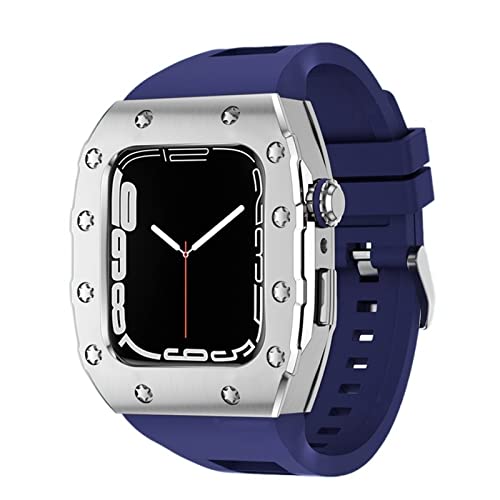 Cadre en métal luxe pour Apple Watch 44mm transformez votre iWatch en montre de créateur