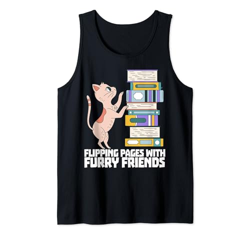 Amante de los perros leyendo páginas con un lector de amigos Camiseta sin Mangas